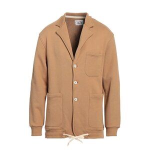 LC23 Handmade in Puglia Italy Camel Fleece Casual Blazer NWT Sz Large